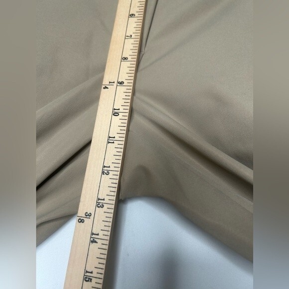 Lands’ End Outfitters Women’s Khaki Tan Beige Solid Straight Leg Stretch Size 8 - Picture 7 of 17
